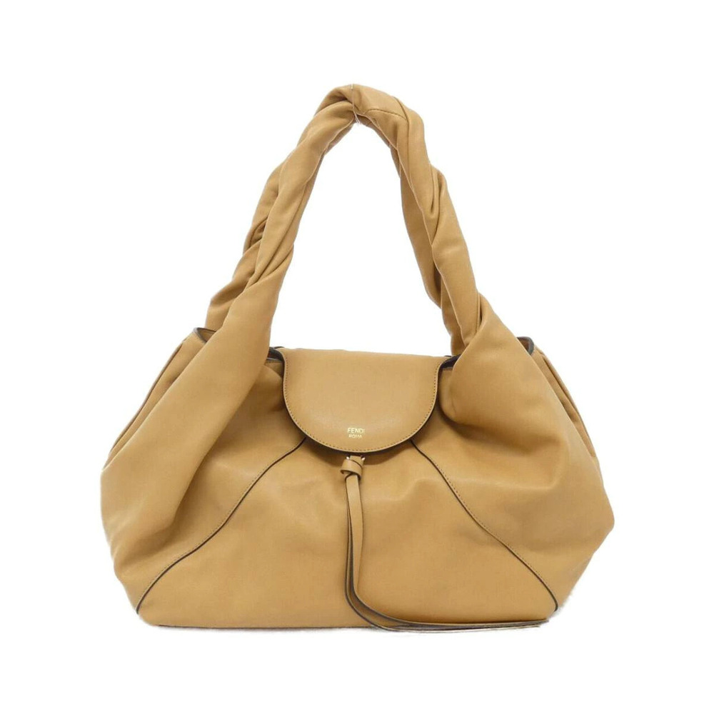 Fendi Spy bag distinctive beige leather Tan